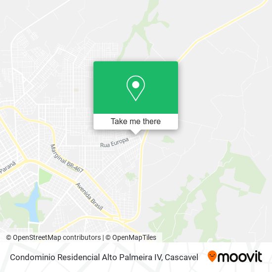 Mapa Condominio Residencial Alto Palmeira IV