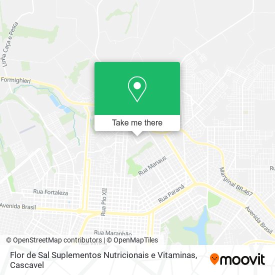 Flor de Sal Suplementos Nutricionais e Vitaminas map