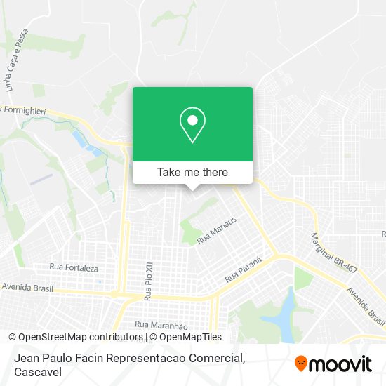 Mapa Jean Paulo Facin Representacao Comercial