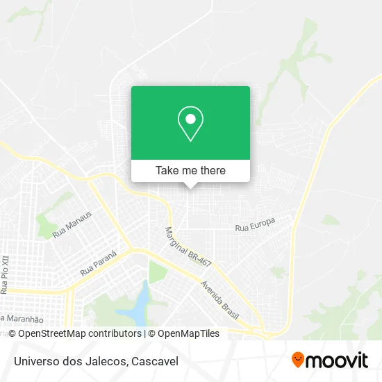Universo dos Jalecos map