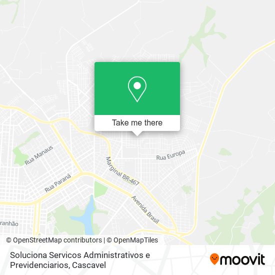 Soluciona Servicos Administrativos e Previdenciarios map