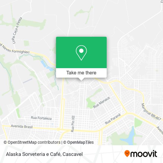 Alaska Sorveteria e Café map