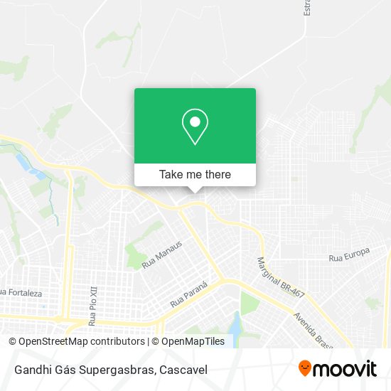 Gandhi Gás Supergasbras map