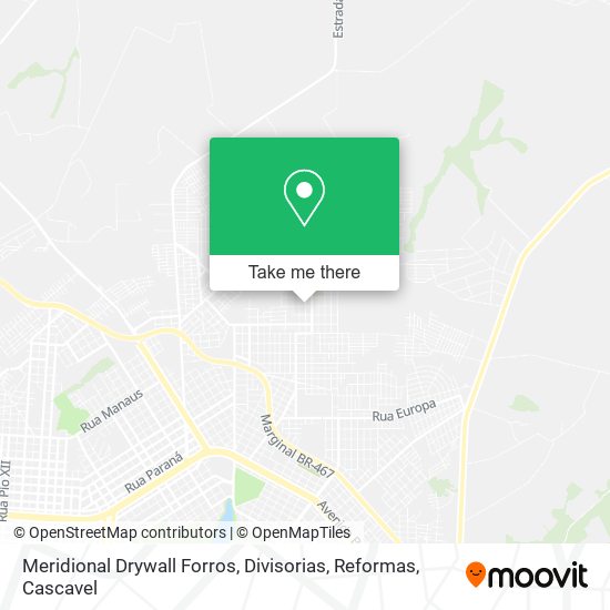 Mapa Meridional Drywall Forros, Divisorias, Reformas