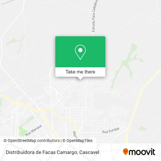 Distribuidora de Facas Camargo map