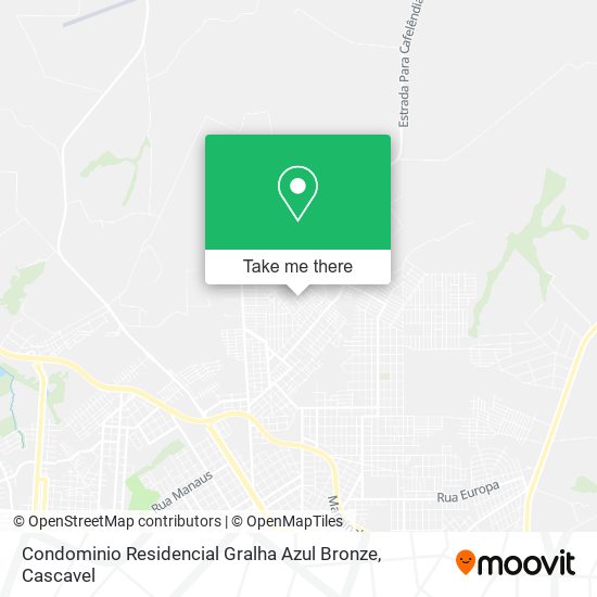 Mapa Condominio Residencial Gralha Azul Bronze