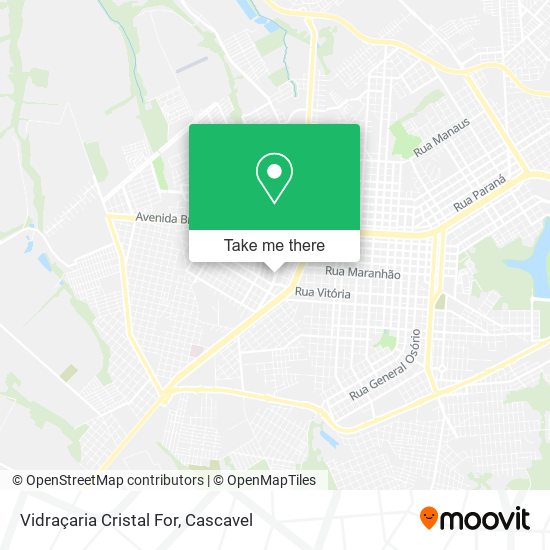 Vidraçaria Cristal For map