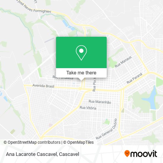 Ana Lacarote Cascavel map
