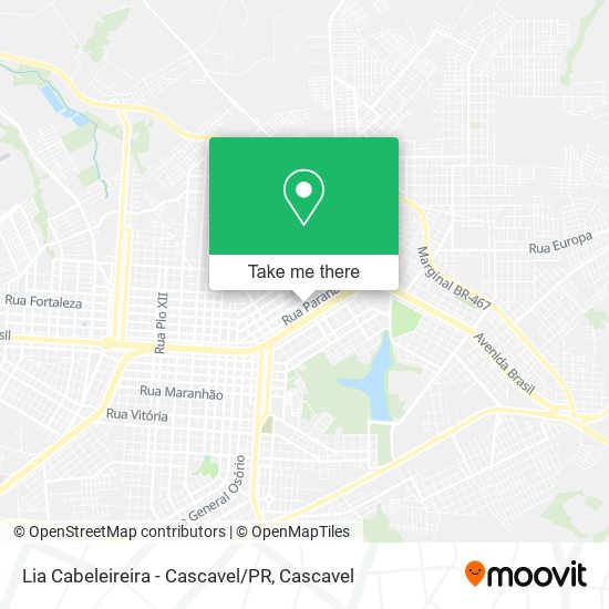 Lia Cabeleireira - Cascavel/PR map