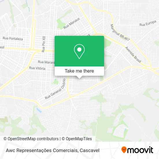 Awc Representações Comerciais map