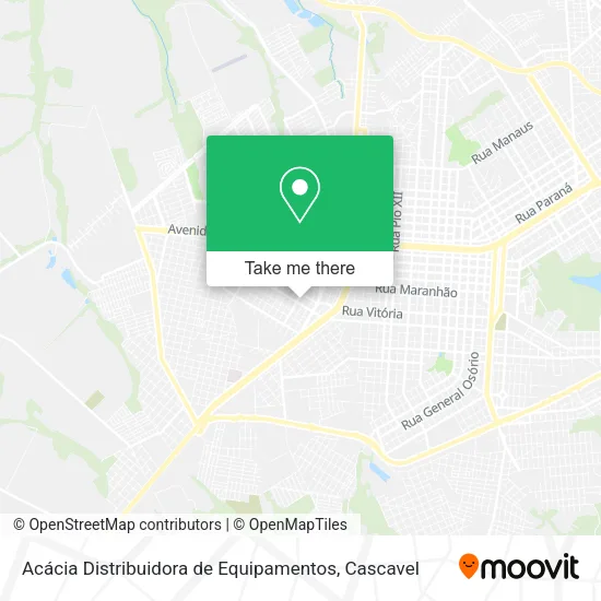 Acácia Distribuidora de Equipamentos map