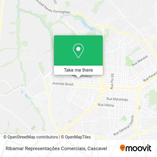 Ribamar Representações Comerciais map