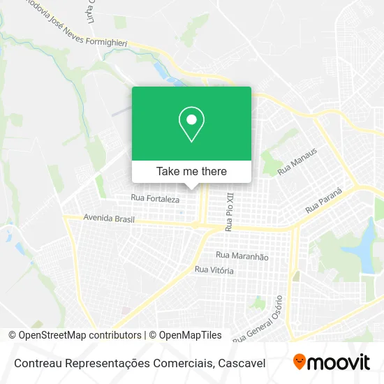 Contreau Representações Comerciais map