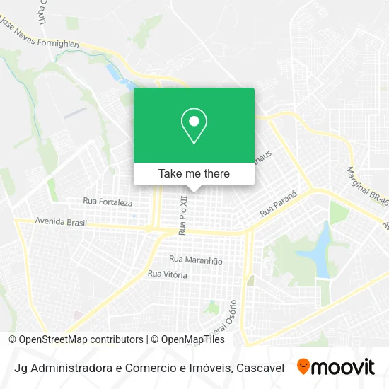Jg Administradora e Comercio e Imóveis map