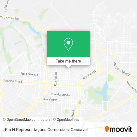 R a N Representações Comerciais map