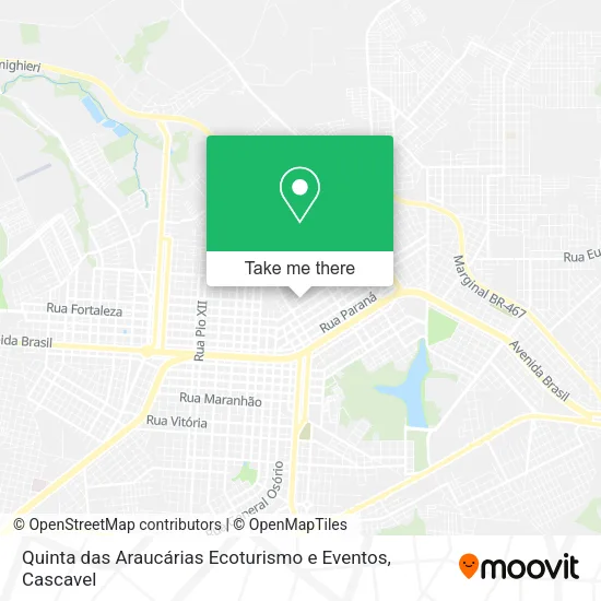 Quinta das Araucárias Ecoturismo e Eventos map