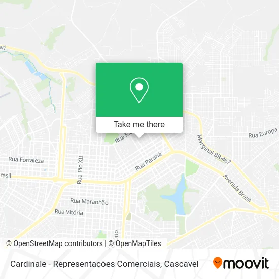 Cardinale - Representações Comerciais map