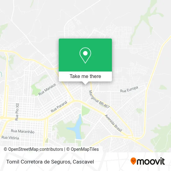 Tomil Corretora de Seguros map