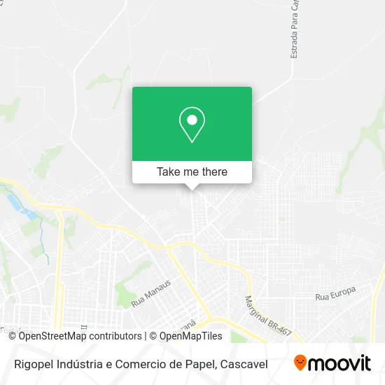 Rigopel Indústria e Comercio de Papel map