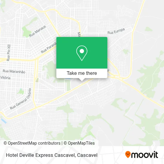 Hotel Deville Express Cascavel map