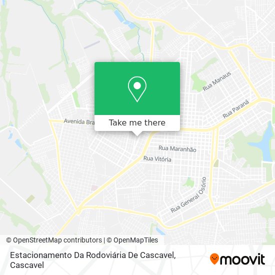 Estacionamento Da Rodoviária De Cascavel map