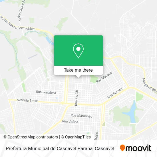 Prefeitura Municipal de Cascavel Paraná map