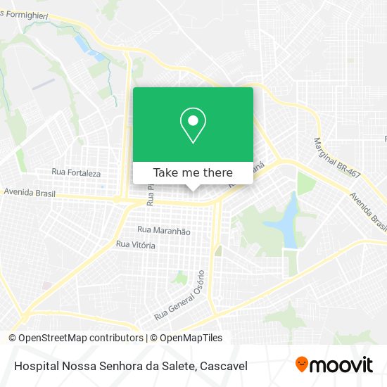 Hospital Nossa Senhora da Salete map