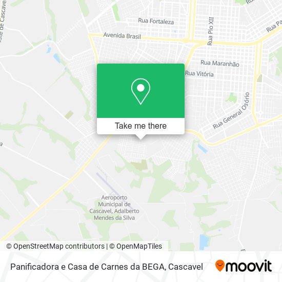 Mapa Panificadora e Casa de Carnes da BEGA