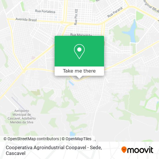 Cooperativa Agroindustrial Coopavel - Sede map