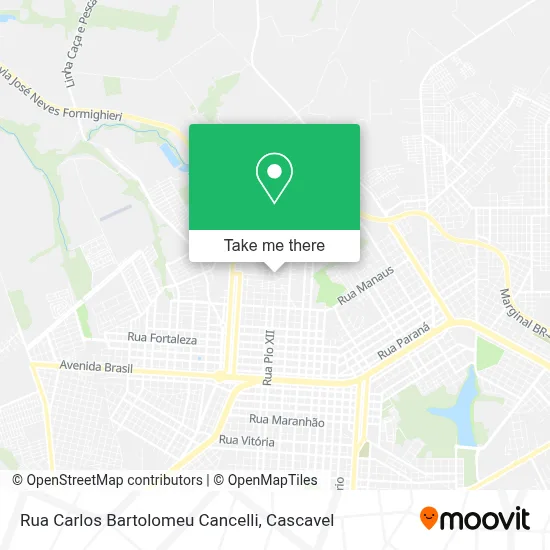 Rua Carlos Bartolomeu Cancelli map