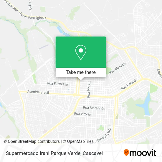 Supermercado Irani Parque Verde map