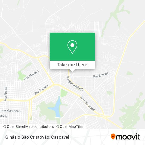 Ginásio São Cristóvão map
