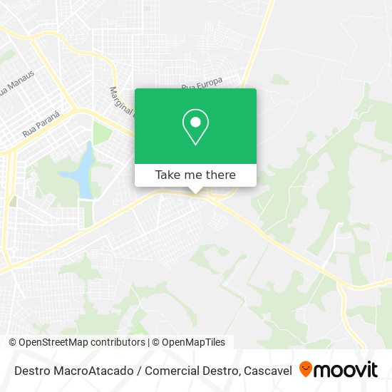 Mapa Destro MacroAtacado / Comercial Destro