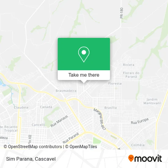 Sim Parana map