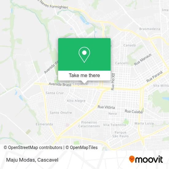 Maju Modas map