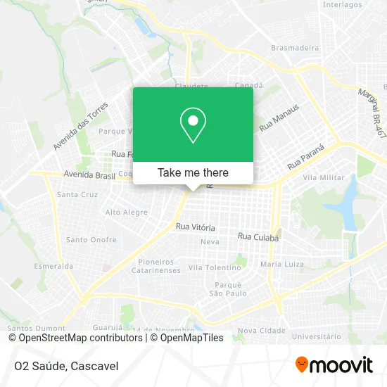 O2 Saúde map