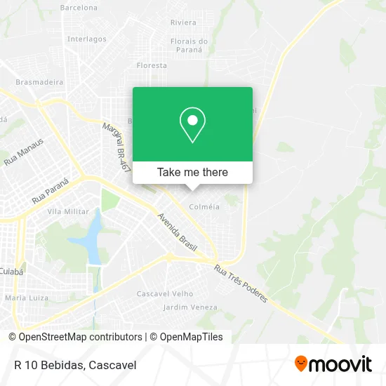R 10 Bebidas map