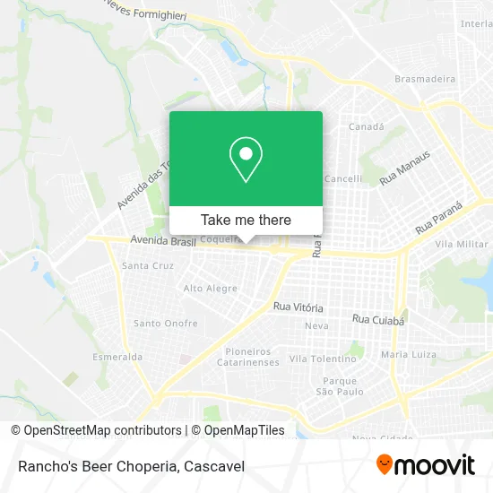 Rancho's Beer Choperia map
