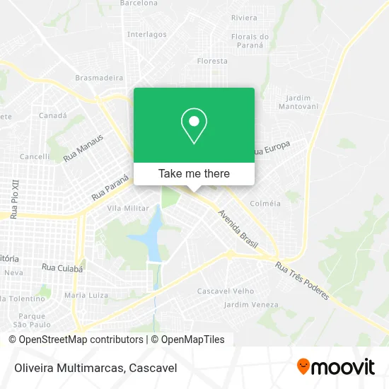 Oliveira Multimarcas map