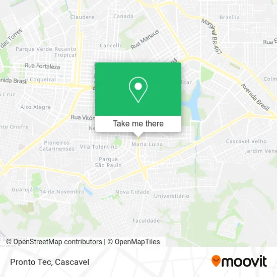 Pronto Tec map