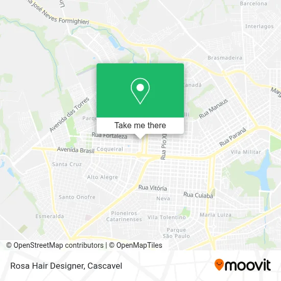 Rosa Hair Designer map