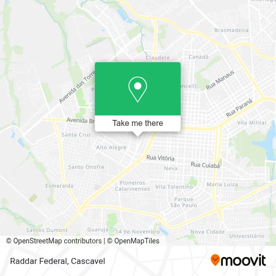 Raddar Federal map