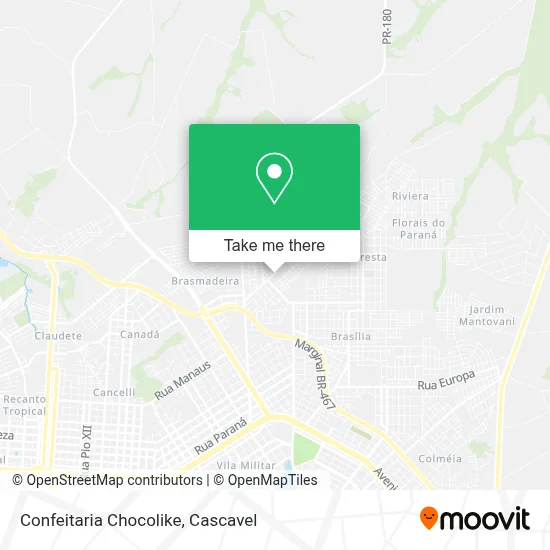 Confeitaria Chocolike map