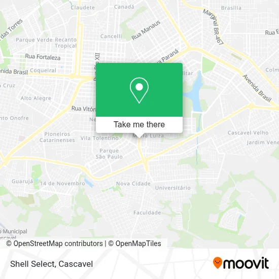 Shell Select map