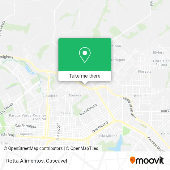 Rotta Alimentos map