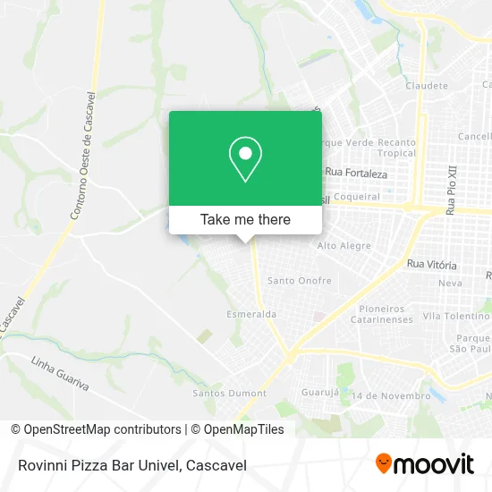 Rovinni Pizza Bar Univel map