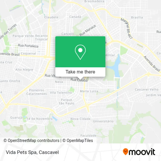 Vida Pets Spa map