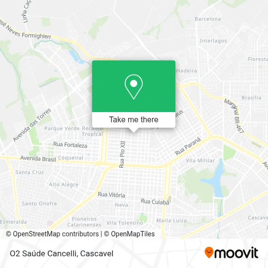O2 Saúde Cancelli map