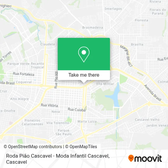 Roda Pião Cascavel - Moda Infantil Cascavel map