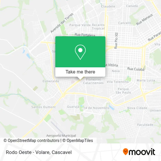 Rodo Oeste - Volare map